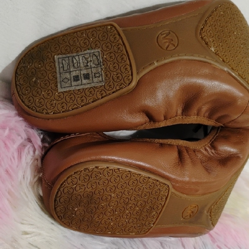Michael Kors Women's Brown Leather Ballet Flats Sz.8.5 Worn 2x - Picture 8 of 11